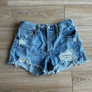 Levi’s 501 high rise shorts